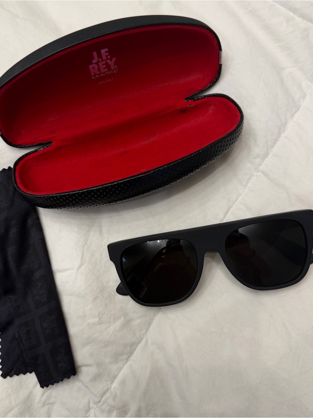 RetroSuperFuture Matte Black Sunglasses with Black Case